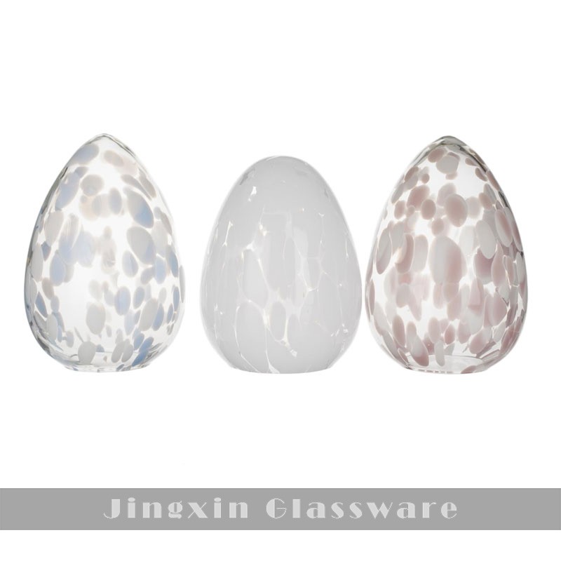 Egg Shape Colorful Glass Lamp Shade Egg Shape Colorful Glass Lamp Shade