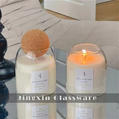 Glass Chandèl Holder Ak Cork