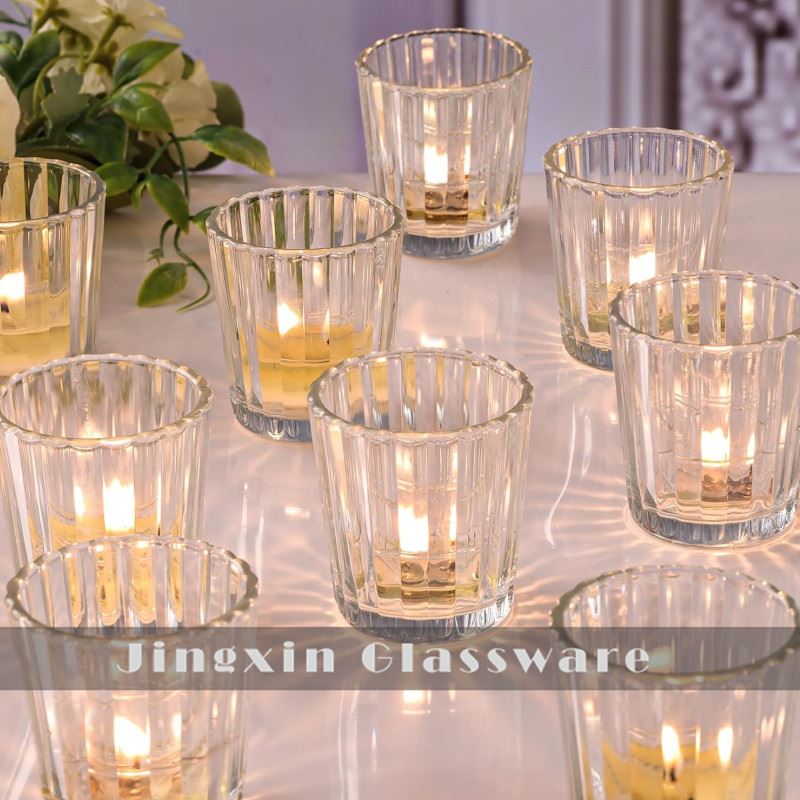 Vintage Glass Votive Chandèl Holders